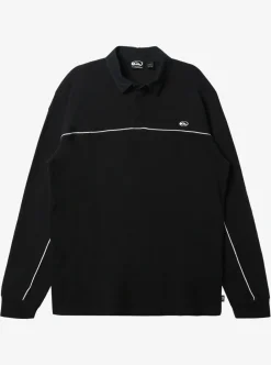 Cheap Quiksilver Modular Rugby Polo Knit Black