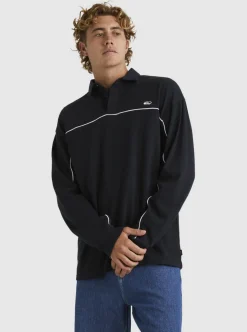 Cheap Quiksilver Modular Rugby Polo Knit Black