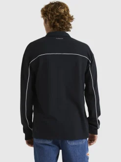 Cheap Quiksilver Modular Rugby Polo Knit Black