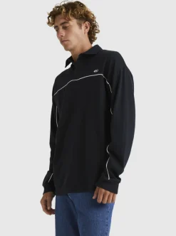 Cheap Quiksilver Modular Rugby Polo Knit Black