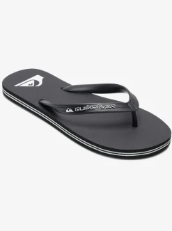Shop Quiksilver Molokai Core Flip-Flops Black 1