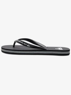 Shop Quiksilver Molokai Core Flip-Flops Black 1