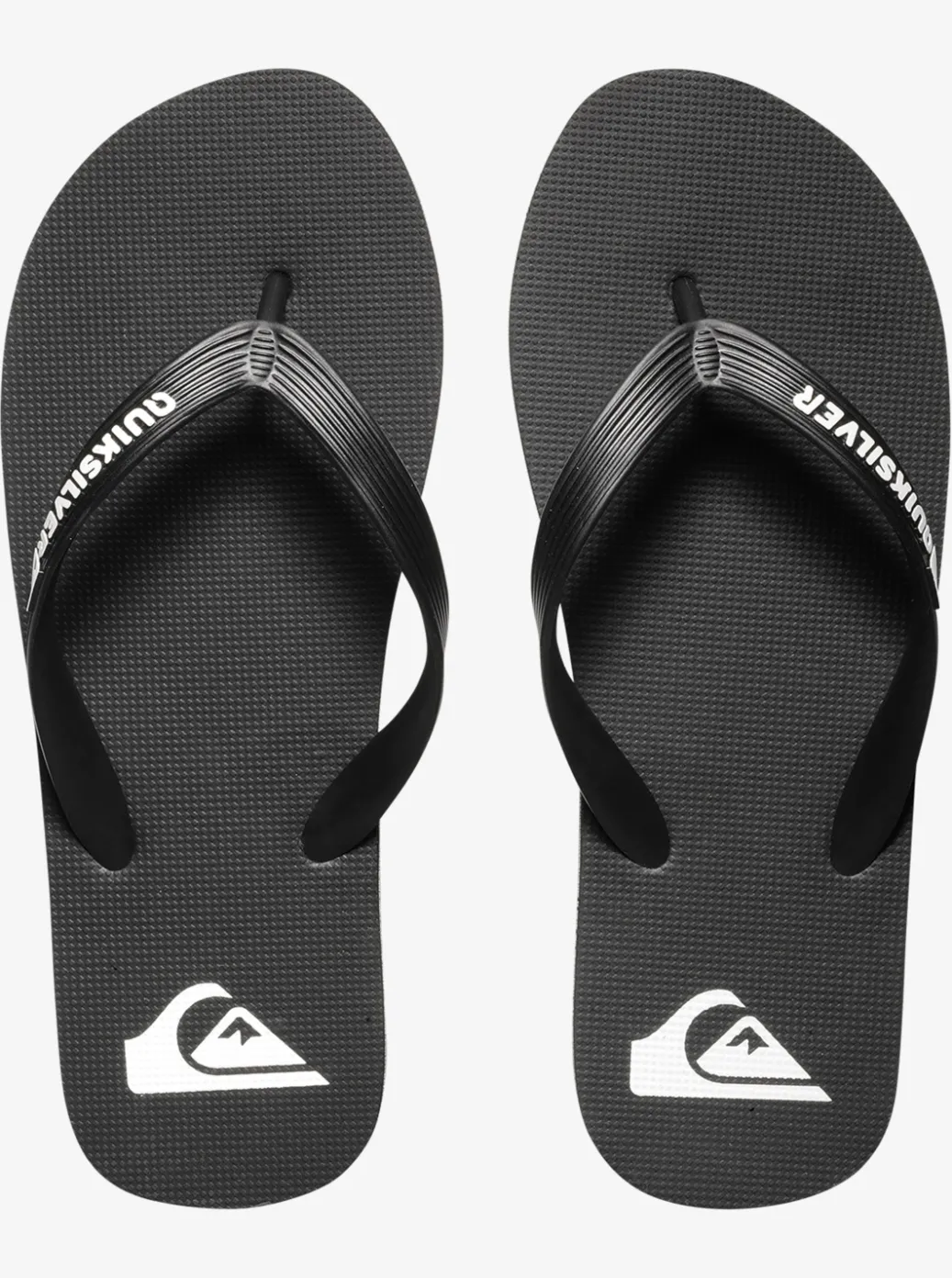Cheap Quiksilver Molokai Flip-Flops Black/Black/White