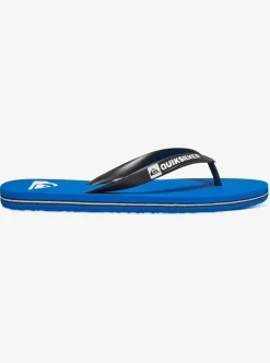 Sale Quiksilver Molokai Flip-Flops Black/Blue/Black