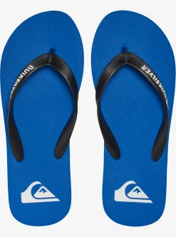 Sale Quiksilver Molokai Flip-Flops Black/Blue/Black