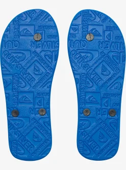 Sale Quiksilver Molokai Flip-Flops Black/Blue/Black