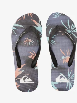 Hot Quiksilver Molokai Highline Scallop Flip-Flops Blue 1