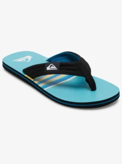 Cheap Quiksilver Molokai Layback Sandals For Men Black/Blue/Black