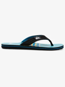 Cheap Quiksilver Molokai Layback Sandals For Men Black/Blue/Black