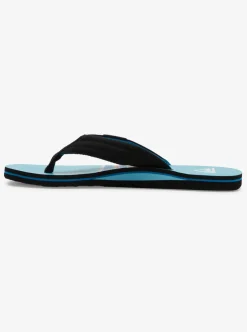 Cheap Quiksilver Molokai Layback Sandals For Men Black/Blue/Black