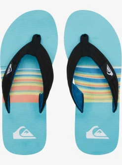 Cheap Quiksilver Molokai Layback Sandals For Men Black/Blue/Black