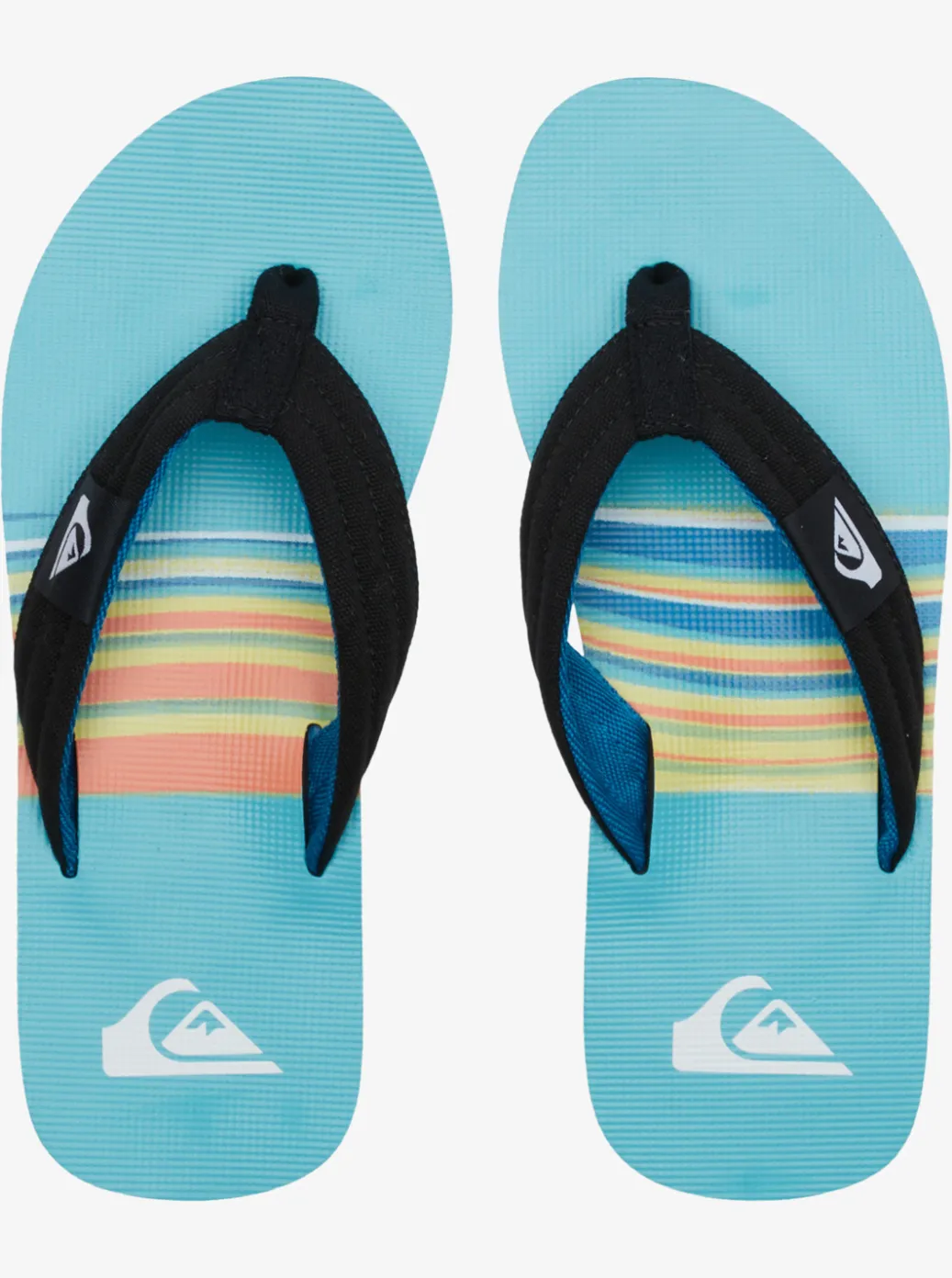 Cheap Quiksilver Molokai Layback Sandals For Men Black/Blue/Black