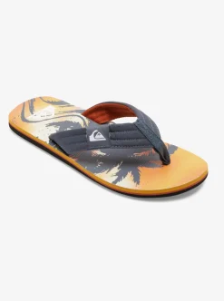 New Quiksilver Molokai Layback Sandals For Men Grey 1