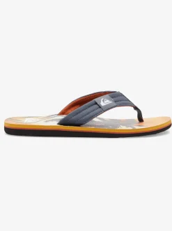 New Quiksilver Molokai Layback Sandals For Men Grey 1