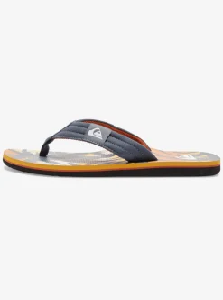 New Quiksilver Molokai Layback Sandals For Men Grey 1