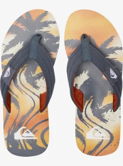 New Quiksilver Molokai Layback Sandals For Men Grey 1