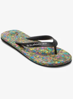 Store Quiksilver Molokai Recycled Flip-Flops Black/Blue/Black