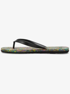 Store Quiksilver Molokai Recycled Flip-Flops Black/Blue/Black