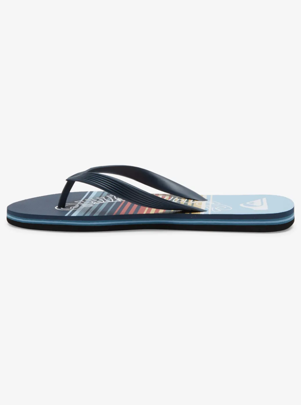 Hot Quiksilver Molokai Word Flip-Flops Blue 4