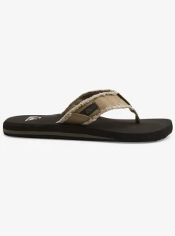 Shop Quiksilver Monkey Abyss Sandals Green/Black/Brown