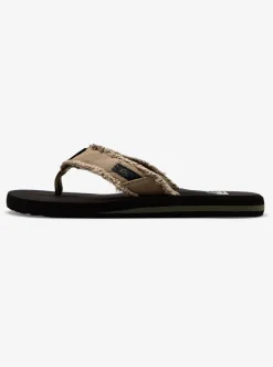 Shop Quiksilver Monkey Abyss Sandals Green/Black/Brown