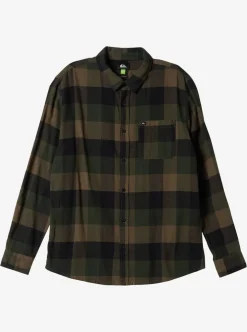 Best Sale Quiksilver Motherfly Long Sleeve Shirt Major Brown Motherfly