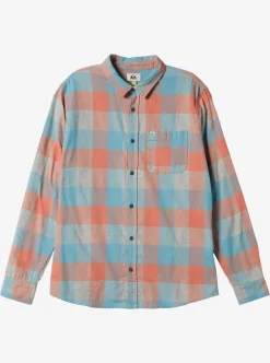 Shop Quiksilver Motherfly Long Sleeve Shirt Reef Waters Motherfly