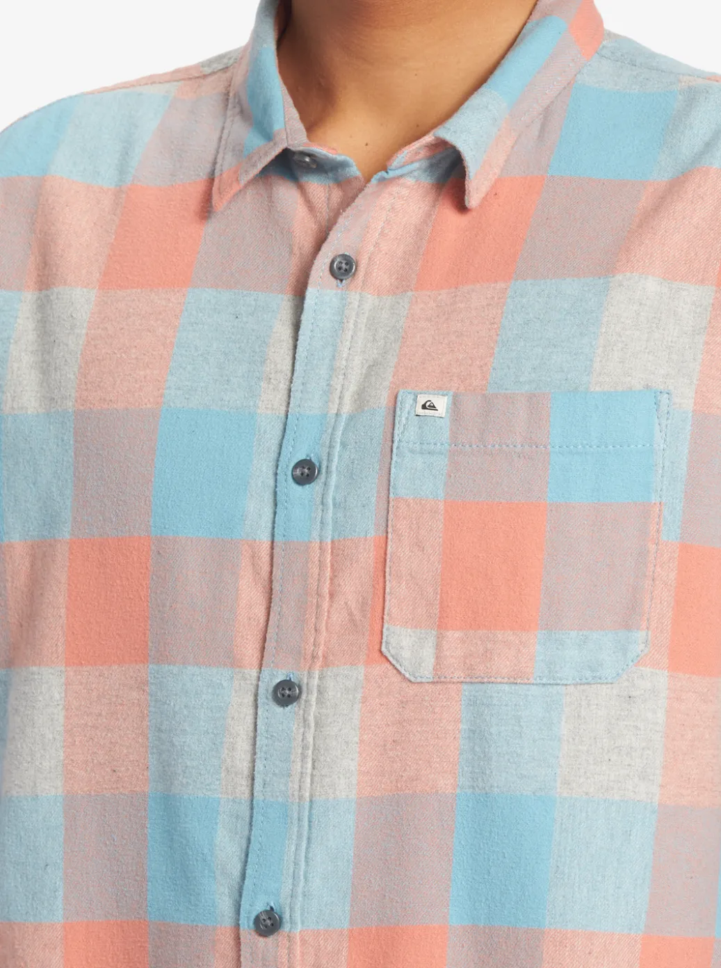 Shop Quiksilver Motherfly Long Sleeve Shirt Reef Waters Motherfly