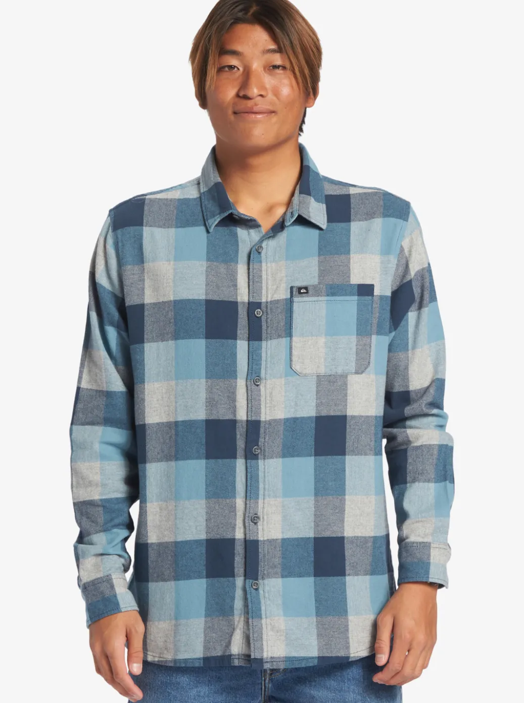 Cheap Quiksilver Motherfly Long Sleeve Shirt Midnight Navy Motherfly