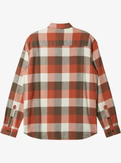 Discount Quiksilver Motherfly Long Sleeve Shirt Major Brown Motherfly