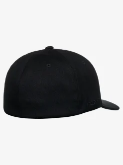 New Quiksilver Mountain And Wave Flexfit Hat Black/Black