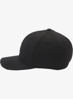 New Quiksilver Mountain And Wave Flexfit Hat Black/Black