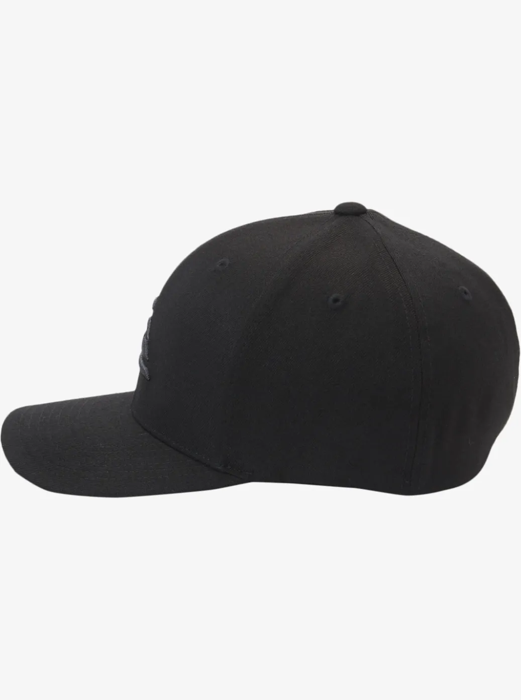 New Quiksilver Mountain And Wave Flexfit Hat Black/Black