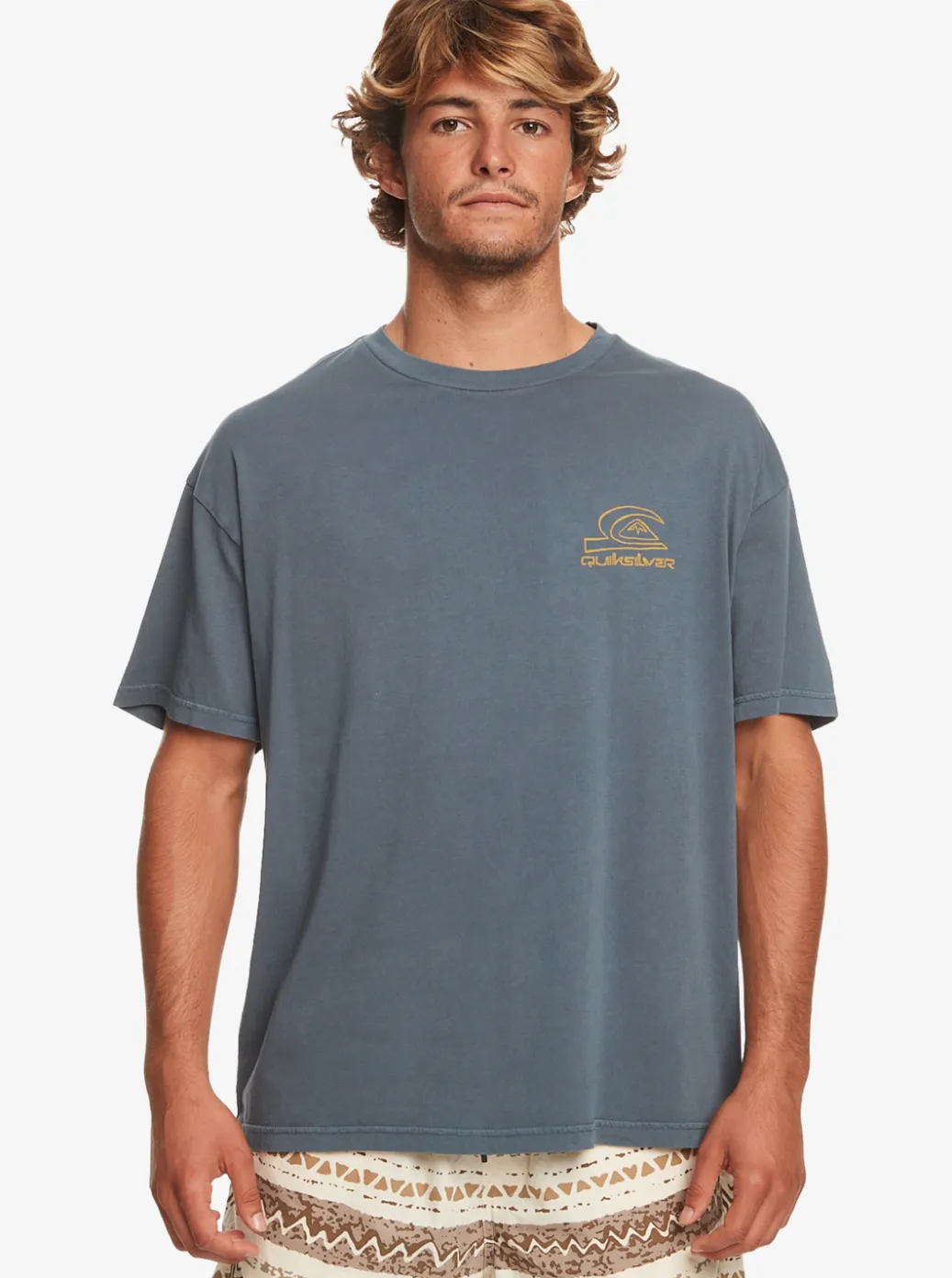 Discount Quiksilver Natural Vibe T-Shirt Dark Slate