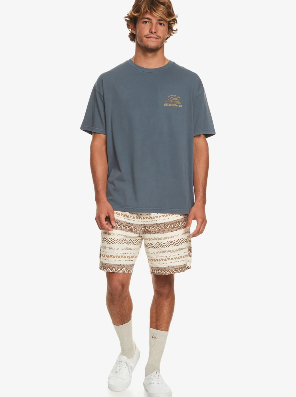 Discount Quiksilver Natural Vibe T-Shirt Dark Slate