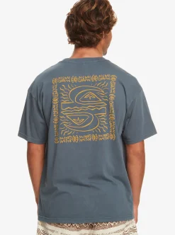 Discount Quiksilver Natural Vibe T-Shirt Dark Slate
