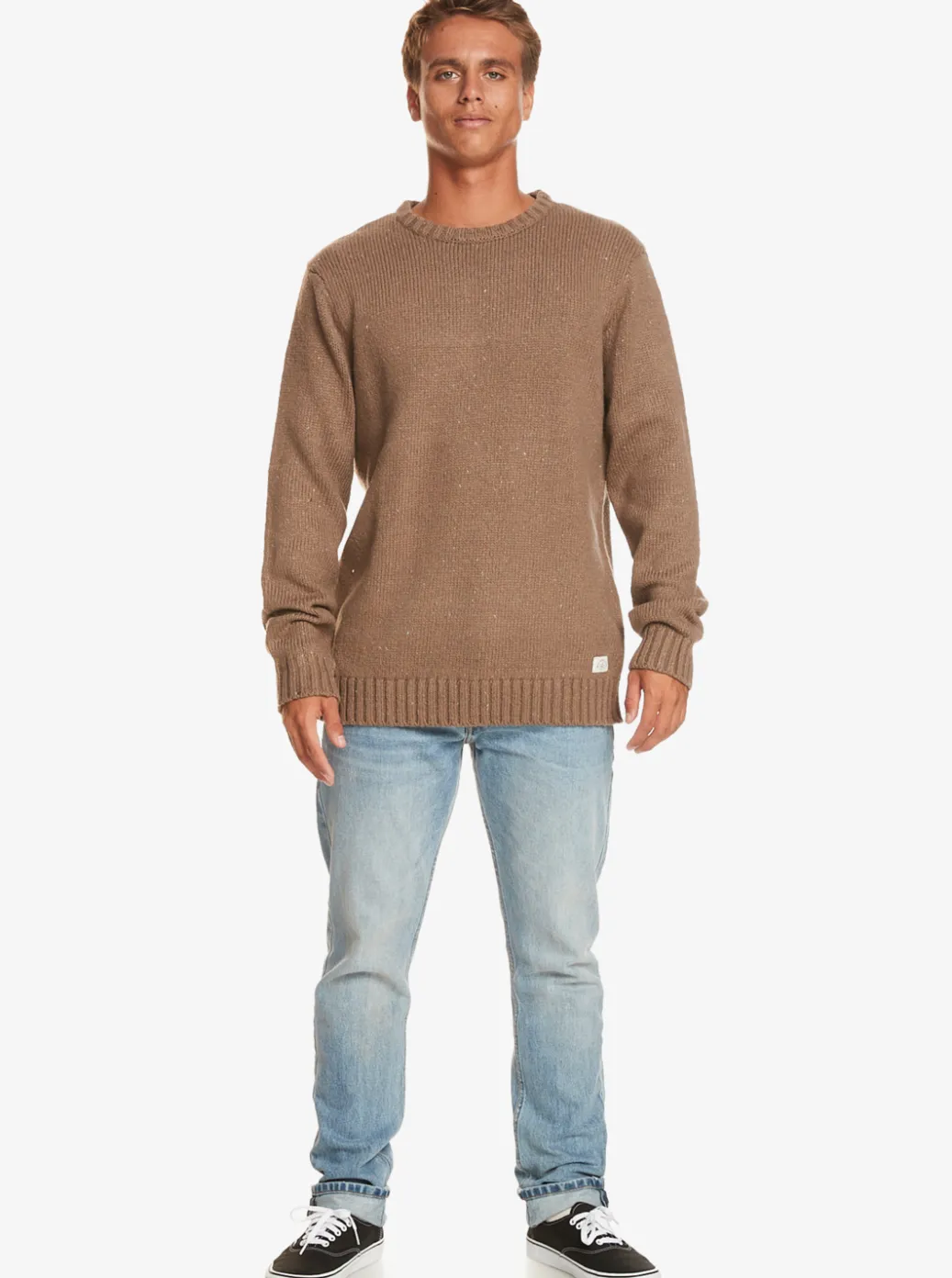 Shop Quiksilver Neppy Sweater Fossil
