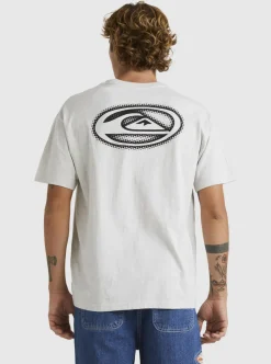 Hot Quiksilver New Instinct Short Sleeve Stn T-Shirt Snow Heather