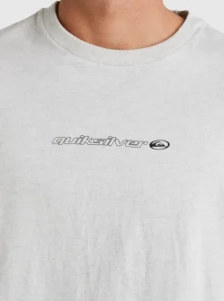 Hot Quiksilver New Instinct Short Sleeve Stn T-Shirt Snow Heather