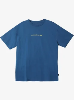 Shop Quiksilver New Instinct Short Sleeve Stn T-Shirt Dark Blue