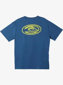 Shop Quiksilver New Instinct Short Sleeve Stn T-Shirt Dark Blue
