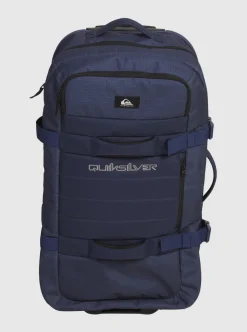 Fashion Quiksilver New Reach 100L Large Wheeled Suitcase Naval Academy