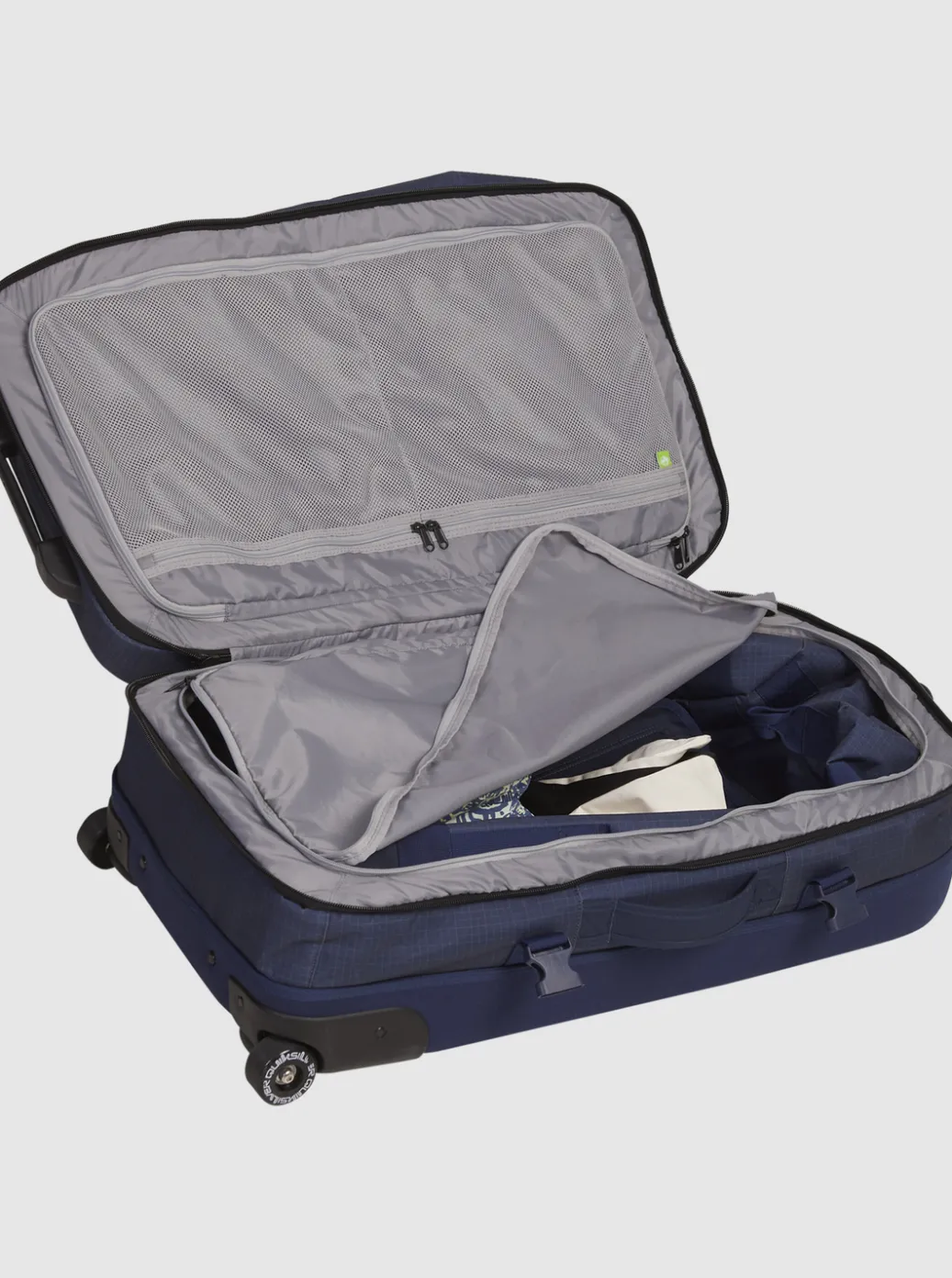 Fashion Quiksilver New Reach 100L Large Wheeled Suitcase Naval Academy