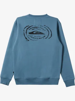 Cheap Quiksilver No Control Crew Fleece Crew Neck Sweatshirt Aegean Blue