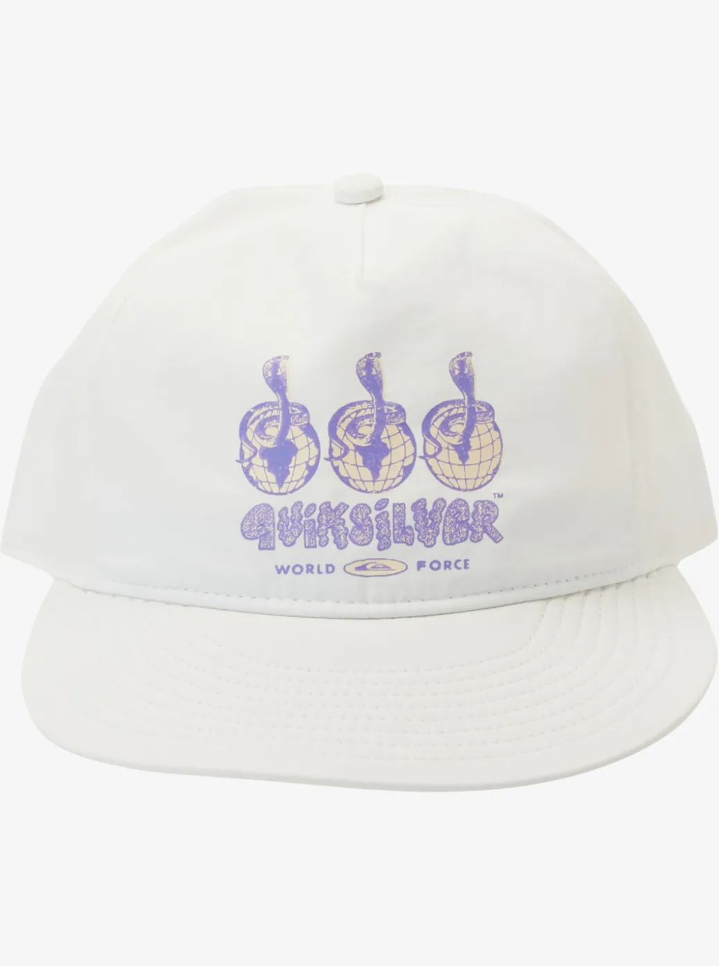 Shop Quiksilver Nylo Cap Snapback Hat Snow White