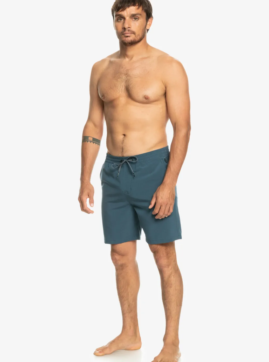 Clearance Quiksilver Ocean Elastic Waist 18" Amphibian Shorts Midnight Navy