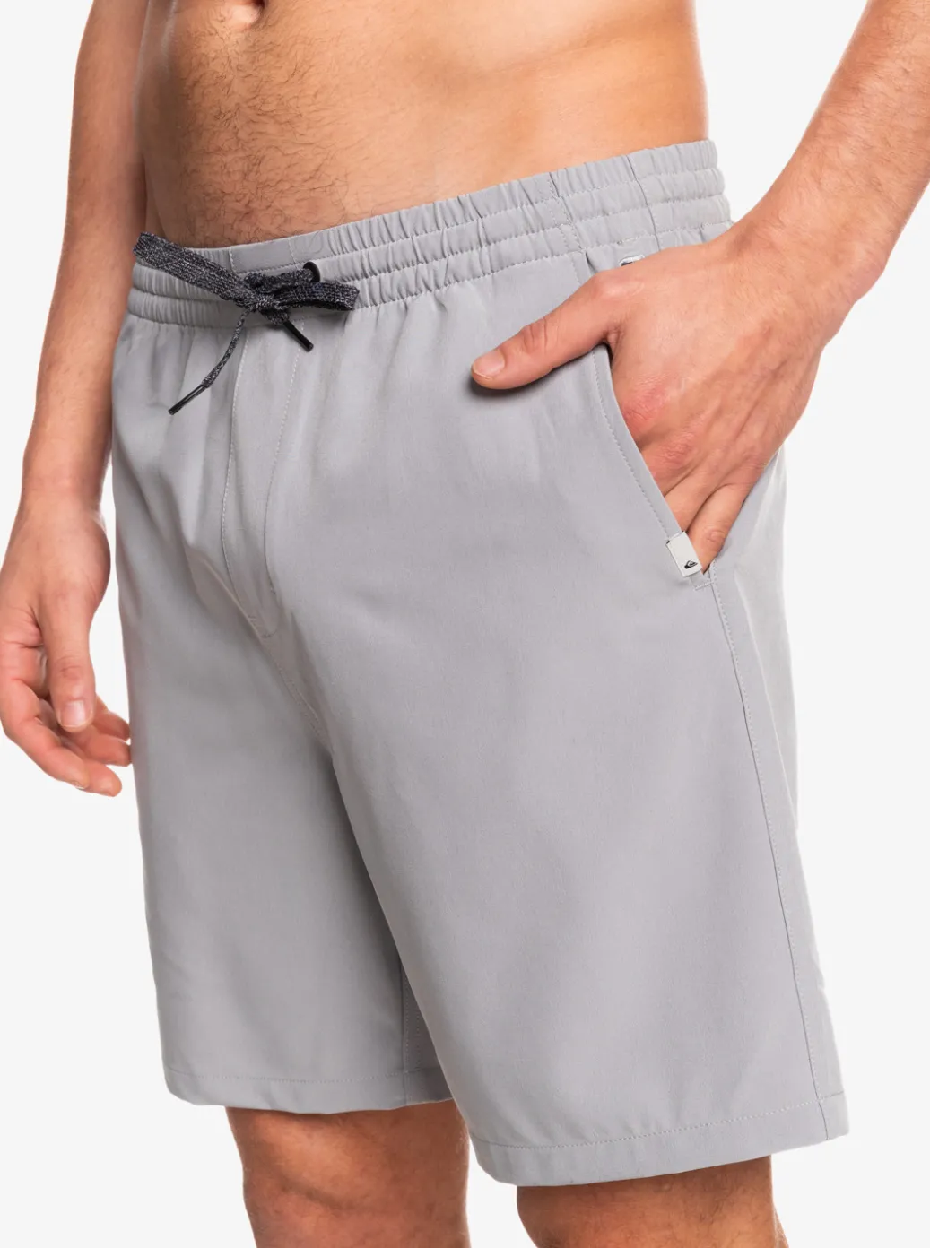 Clearance Quiksilver Ocean Elastic Waist 18" Amphibian Shorts Sleet