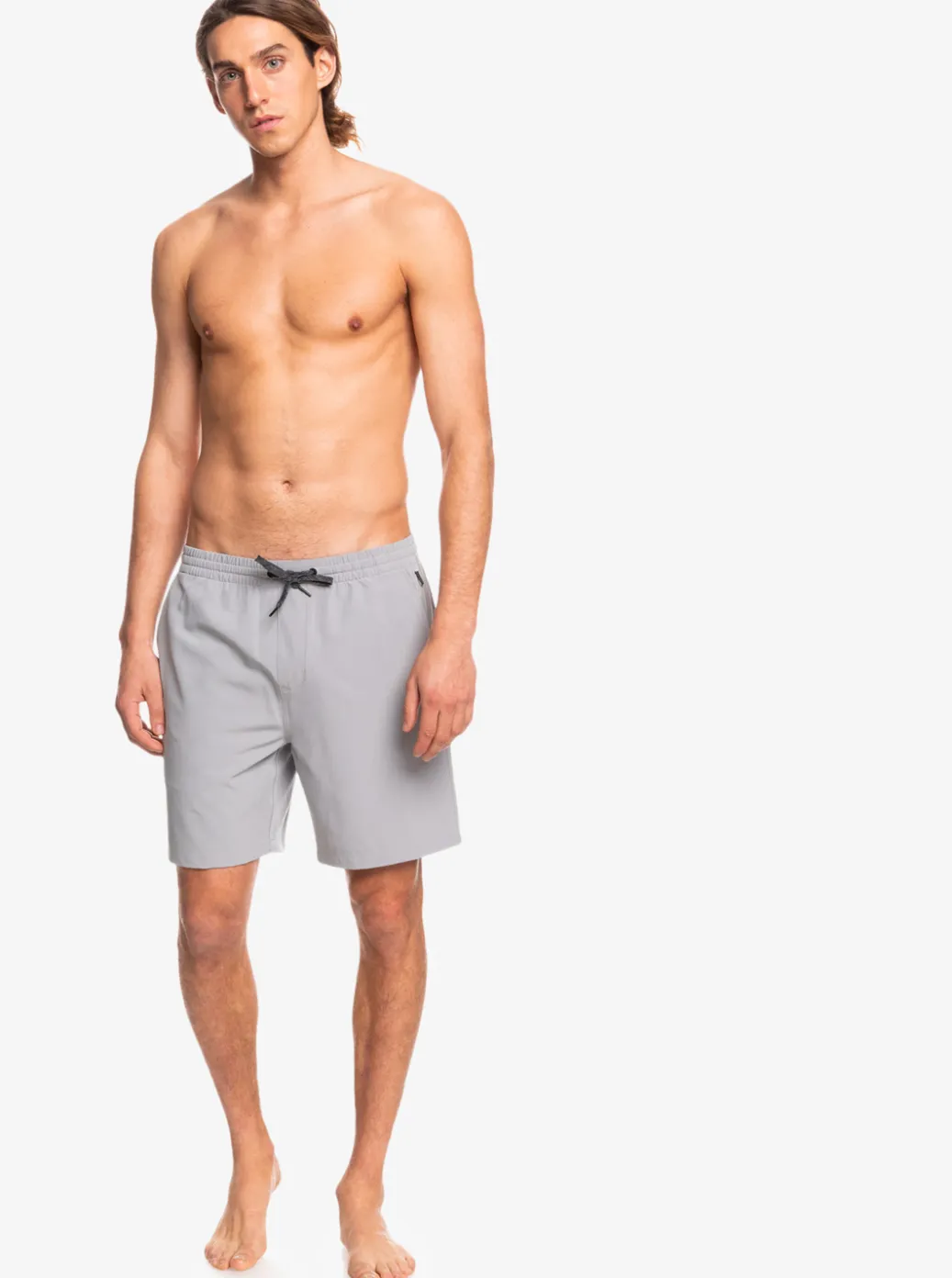 Clearance Quiksilver Ocean Elastic Waist 18" Amphibian Shorts Sleet