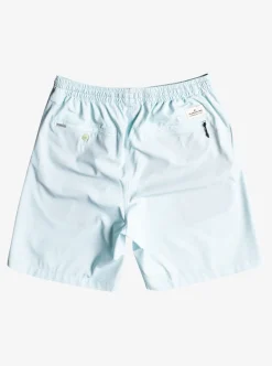 Best Sale Quiksilver Ocean Elastic Waist 18" Amphibian Shorts Iced Aqua