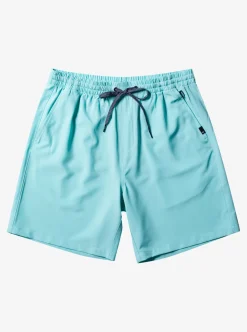 Best Quiksilver Ocean Elastic Waist 18" Amphibian Shorts Angel Blue